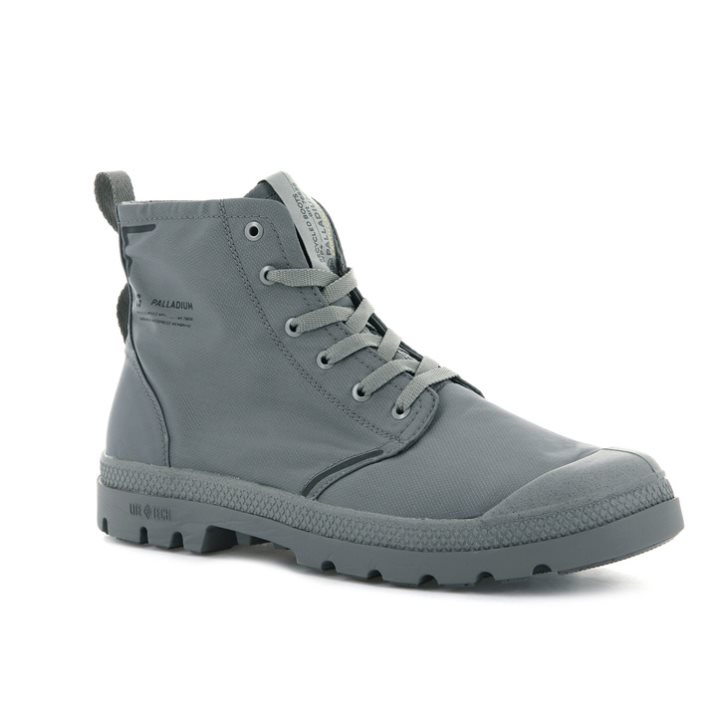 Palladium Pampa Lite+ Recycle WP+ Men's Boots Grey | UK J257-IXA